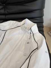 Uubags Alo Motivate Full-Zip Track Jacket In White/Black - 6