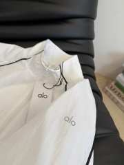 Uubags Alo Motivate Full-Zip Track Jacket In White/Black - 5