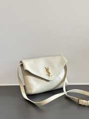 Uubags YSL Cassandre Envelope messenger in lambskin white 23x16.5x6cm - 6