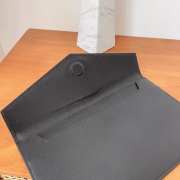 Uubags YSL Uptown pouch in grain de poudre leather in black 27x16x2cm - 5