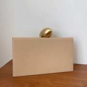 Uubags YSL Uptown pouch in grain de poudre leather in dark beige 27x16x2cm - 6