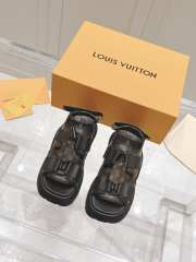 Uubags Louis Vuitton 1AGMA6 Chameleon Platform Comfort Sandal In Black/Brown 5cm - 1