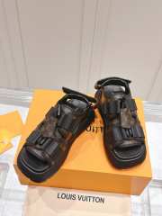 Uubags Louis Vuitton 1AGMA6 Chameleon Platform Comfort Sandal In Black/Brown 5cm - 3