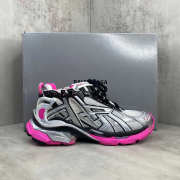Uubags Balenciaga Runner Sneaker in Silver/black/neon-pink - 4