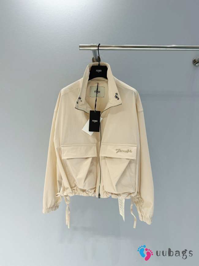 Uubags Fendi windbreaker in beige technical cotton - 1