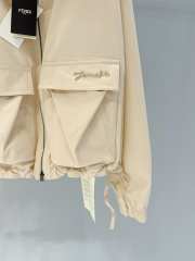 Uubags Fendi windbreaker in beige technical cotton - 3