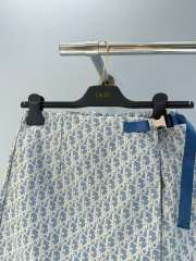 Uubags Dioriviera Skirt Blue and White Dior Oblique Jacquard Technical Taffeta - 5