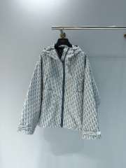 Uubags Dioriviera Jacket Blue and White Dior Oblique Jacquard Technical Taffeta - 1