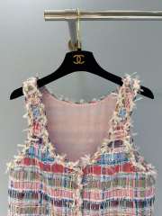 Uubags Chanel Vest Cotton & Silk Tweed Pink & Multicolor - 3
