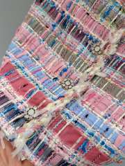 Uubags Chanel Vest Cotton & Silk Tweed Pink & Multicolor - 5
