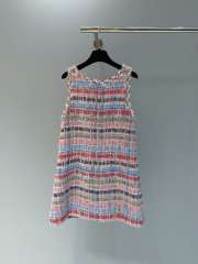 Uubags Chanel Dress Cotton & Silk Tweed Pink & Multicolor - 6