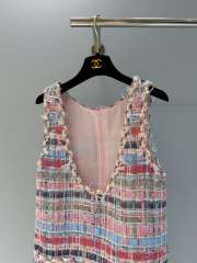 Uubags Chanel Dress Cotton & Silk Tweed Pink & Multicolor - 5