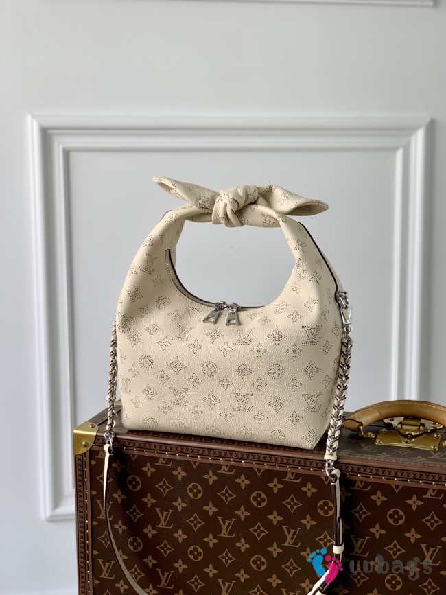 Uubags Louis Vuitton M20787 Why Knot MM Bag In Cream Beige 28x34x12cm - 1