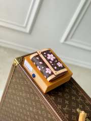 Uubags Louis Vuitton M13427 Launch LV x TM Victorine Wallet In Sakura Brown 12x9.5x2.5cm - 6