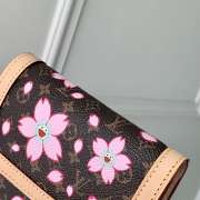 Uubags Louis Vuitton M13427 Launch LV x TM Victorine Wallet In Sakura Brown 12x9.5x2.5cm - 4