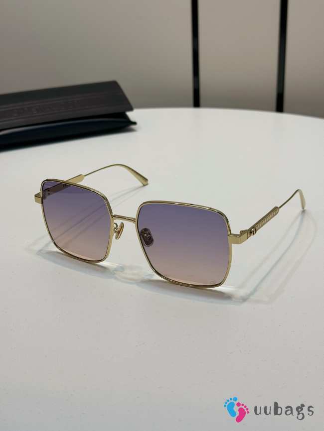 Uubags DiorCannage S1U Gradient Purple-to-Pink Square Sunglasses - 1