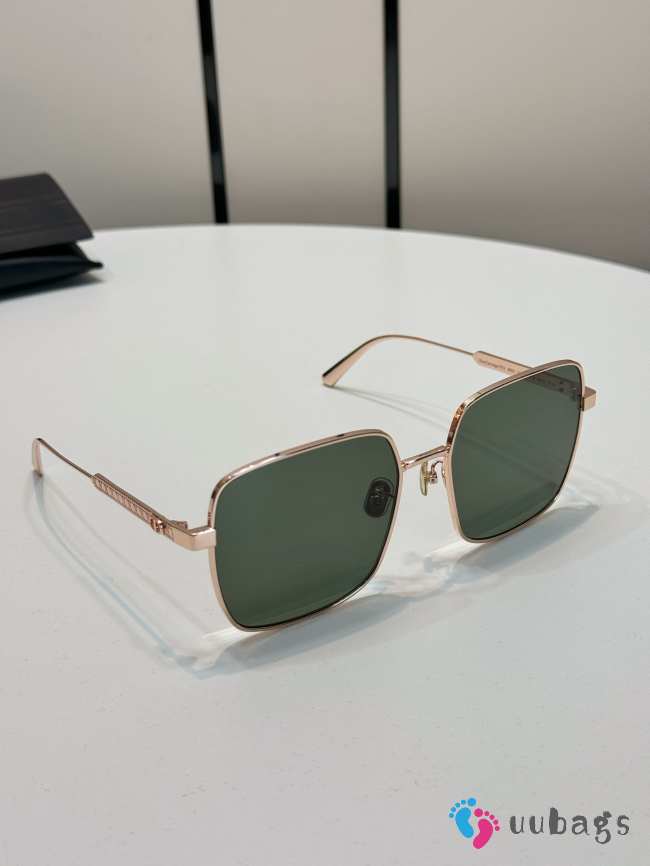 Uubags DiorCannage S1U Gradient Green Square Sunglasses - 1