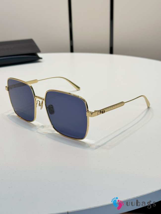 Uubags DiorCannage S1U Blue Square Sunglasses - 1