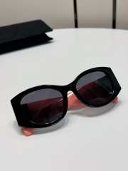 Uubags Chanel Oval Sunglasses Black & Pink A71618 - 3