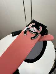 Uubags Chanel Oval Sunglasses Black & Pink A71618 - 4