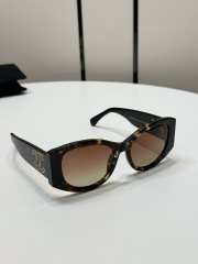 Uubags Chanel Oval Sunglasses Tortoise & Black A71618 - 1