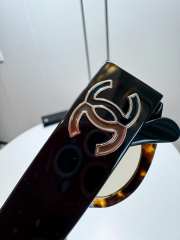 Uubags Chanel Oval Sunglasses Tortoise & Black A71618 - 2