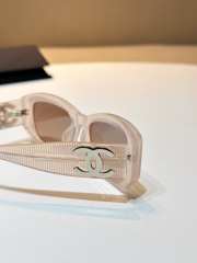 Uubags Chanel Rectangular Sunglasses Beige 5493 - 5