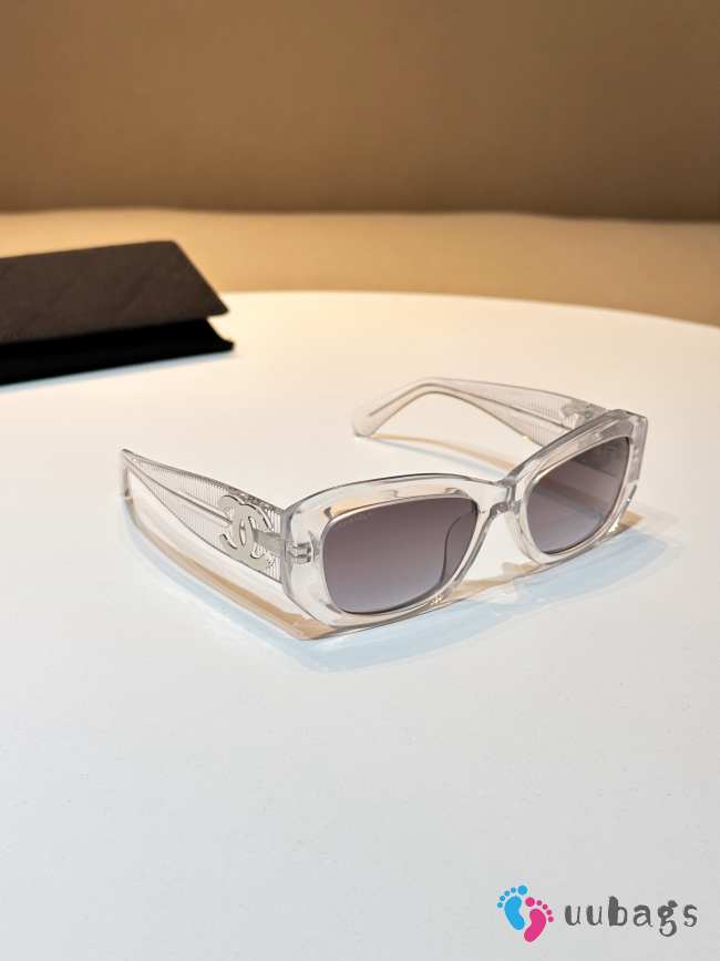 Uubags Chanel Rectangular Sunglasses White 5493 - 1