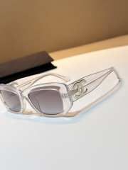 Uubags Chanel Rectangular Sunglasses White 5493 - 4