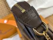 Uubags Louis Vuitton N58009 Mini Pochette Accessoires Damier Ebene Coated Canvas Bag 15.5x10.5x4cm - 6