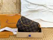 Uubags Louis Vuitton N58009 Mini Pochette Accessoires Damier Ebene Coated Canvas Bag 15.5x10.5x4cm - 3
