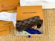 Uubags Louis Vuitton N58009 Mini Pochette Accessoires Damier Ebene Coated Canvas Bag 15.5x10.5x4cm - 2