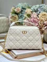 Uubags Dior Caro D-Cosy Mini Bag In White 21x12.5x8cm - 1