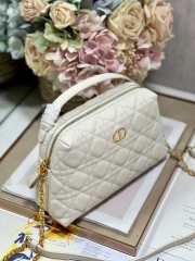 Uubags Dior Caro D-Cosy Mini Bag In White 21x12.5x8cm - 6