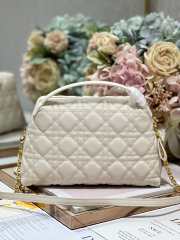 Uubags Dior Caro D-Cosy Mini Bag In White 21x12.5x8cm - 5