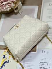 Uubags Dior Caro D-Cosy Mini Bag In White 21x12.5x8cm - 3