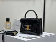Uubags Celine Teen Nino Bag In Black Patent Leather Bag 20.5x13x8cm - 5