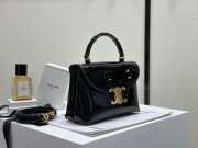 Uubags Celine Teen Nino Bag In Black Patent Leather Bag 20.5x13x8cm - 4