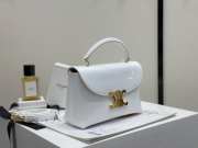 Uubags Celine Teen Nino Bag In White Patent Leather Bag 20.5x13x8cm - 6