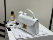 Uubags Celine Teen Nino Bag In White Patent Leather Bag 20.5x13x8cm - 3
