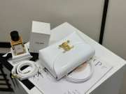 Uubags Celine Teen Nino Bag In White Patent Leather Bag 20.5x13x8cm - 2