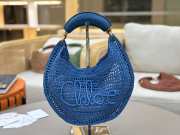 Uubags Chloe Summer Banana Hobo Raffia Bag In Blue 36x21.5x2cm - 2