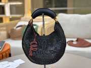 Uubags Chloe Summer Banana Hobo Raffia Bag In Black 36x21.5x2cm - 1