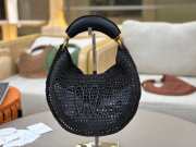 Uubags Chloe Summer Banana Hobo Raffia Bag In Black 36x21.5x2cm - 6