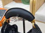 Uubags Chloe Summer Banana Hobo Raffia Bag In Black 36x21.5x2cm - 3
