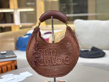 Uubags Chloe Summer Banana Hobo Raffia Bag In Brown 36x21.5x2cm