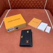 Uubags Louis Vuitton M13965 Pocket Organizer LV Blason Denim 7.5x11x1cm - 6