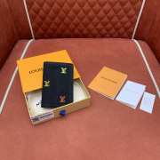 Uubags Louis Vuitton M13965 Pocket Organizer LV Blason Denim 7.5x11x1cm - 5