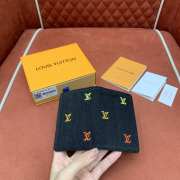 Uubags Louis Vuitton M13965 Pocket Organizer LV Blason Denim 7.5x11x1cm - 2