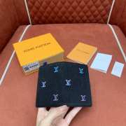 Uubags Louis Vuitton M14148 Pocket Organizer LV Blason Denim 7.5x11x1cm - 6